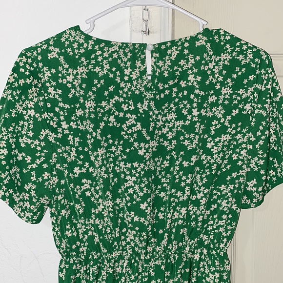 NWOT Shein Green Floral Dress - Picture 8 of 10